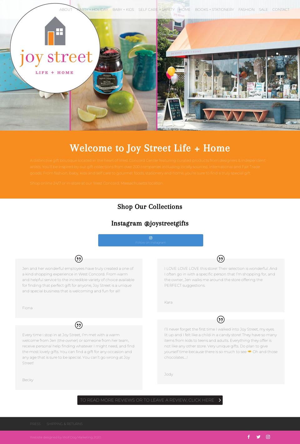 joystreetgifts.com — Shopify storefront screenshot