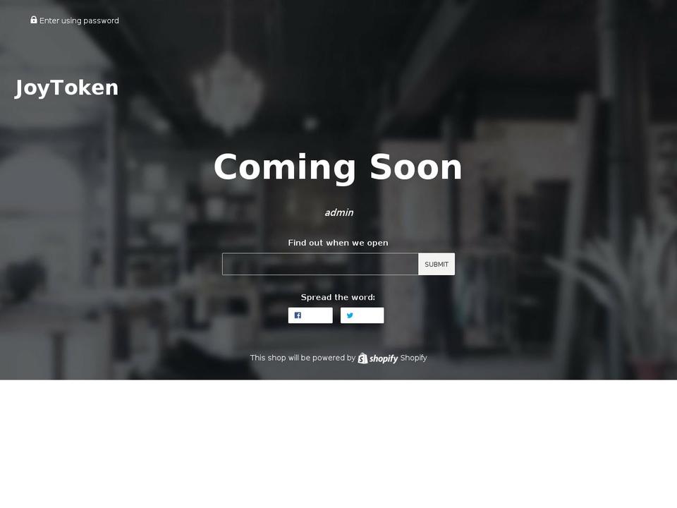 joytoken.com — Shopify storefront screenshot