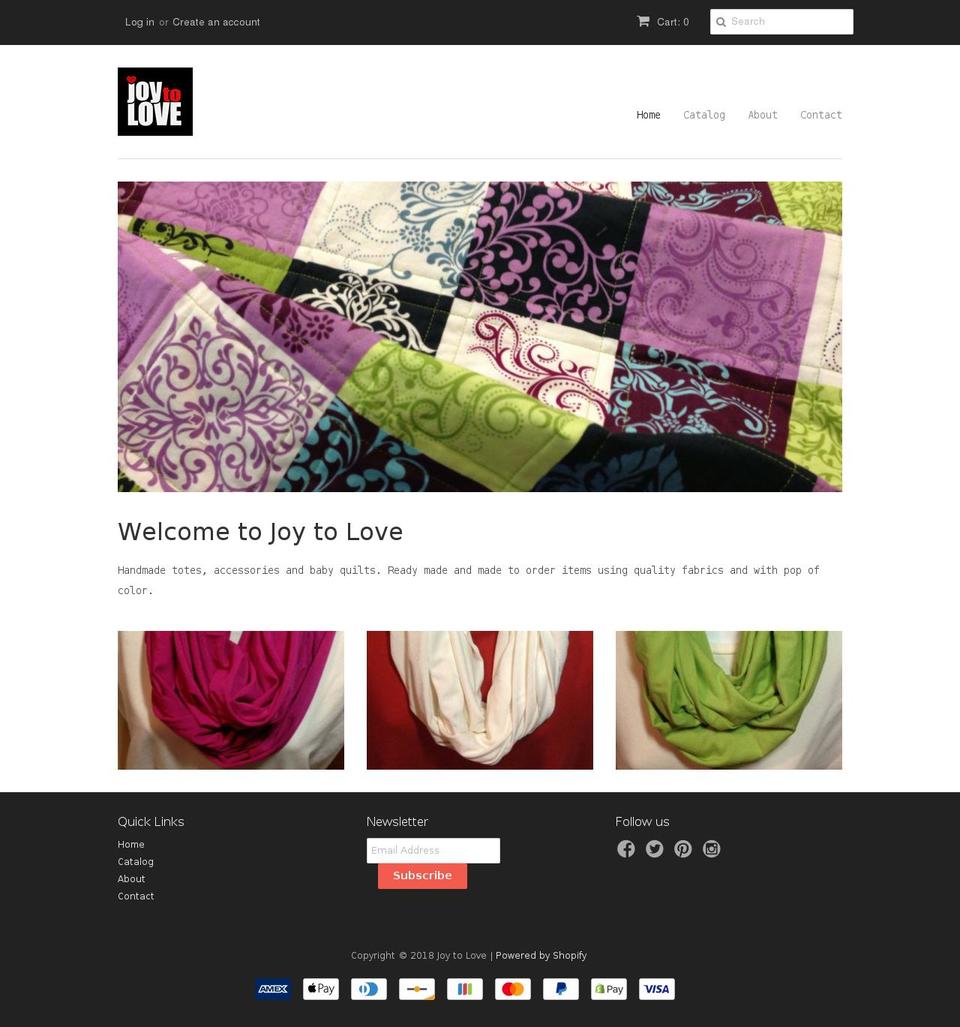 joytolove.com — Shopify storefront screenshot
