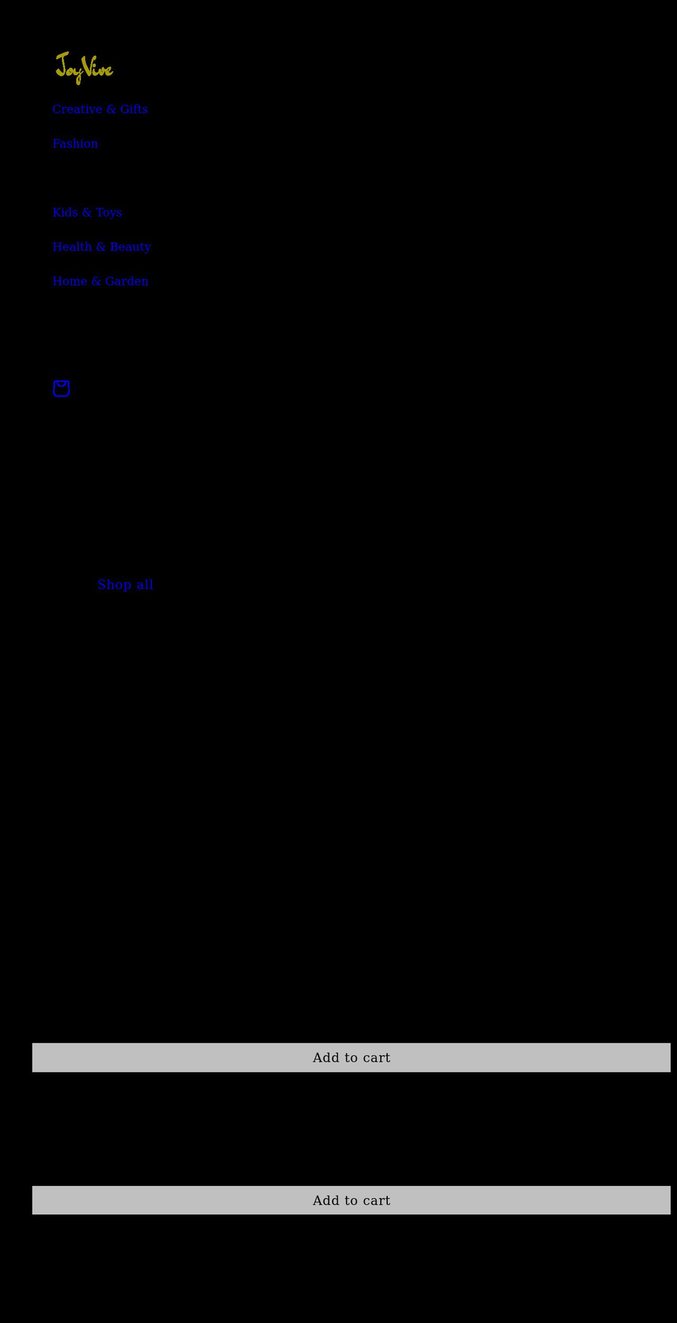 joyvive.com shopify website screenshot