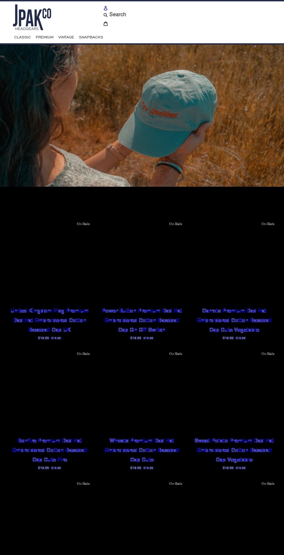 jpakco.com shopify website screenshot