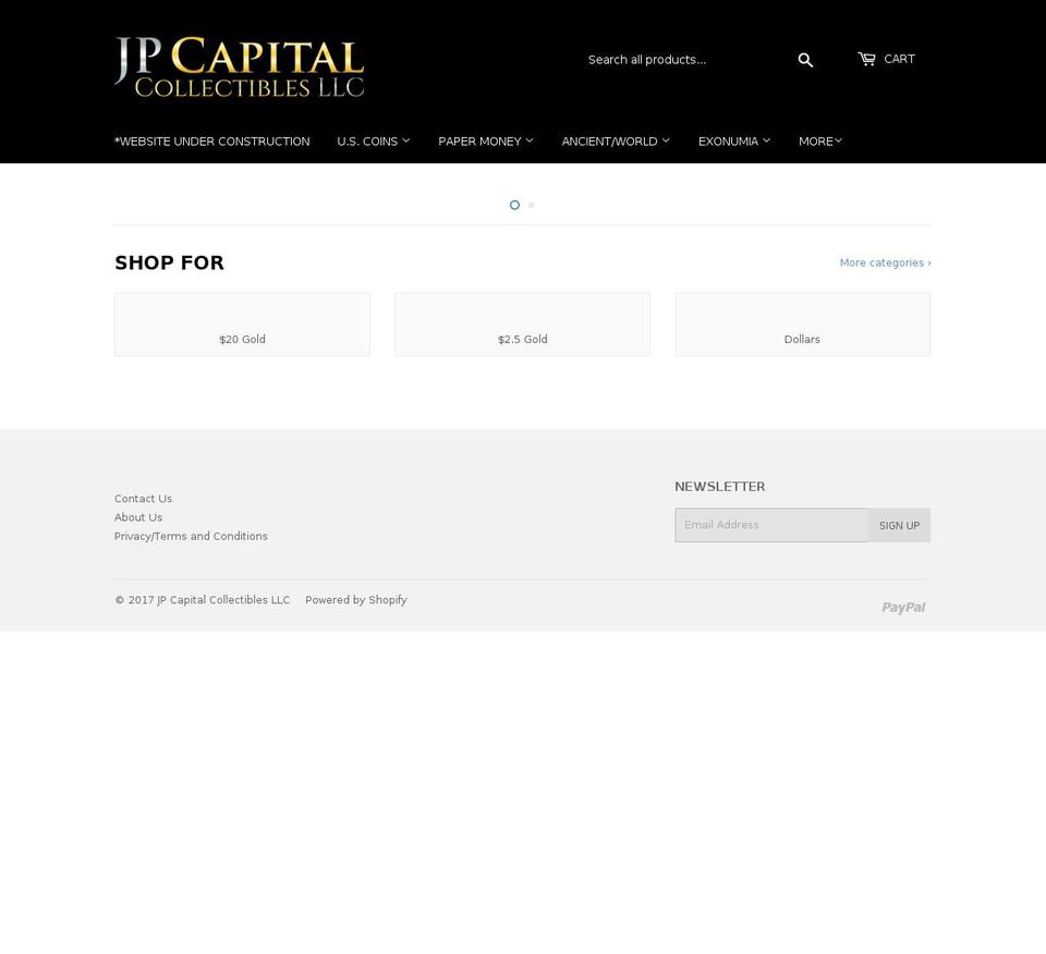 jpccllc.com shopify website screenshot