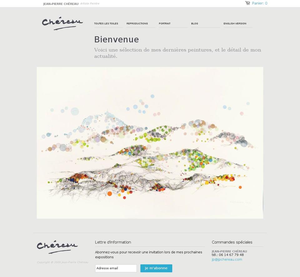 jpchereau.com shopify website screenshot