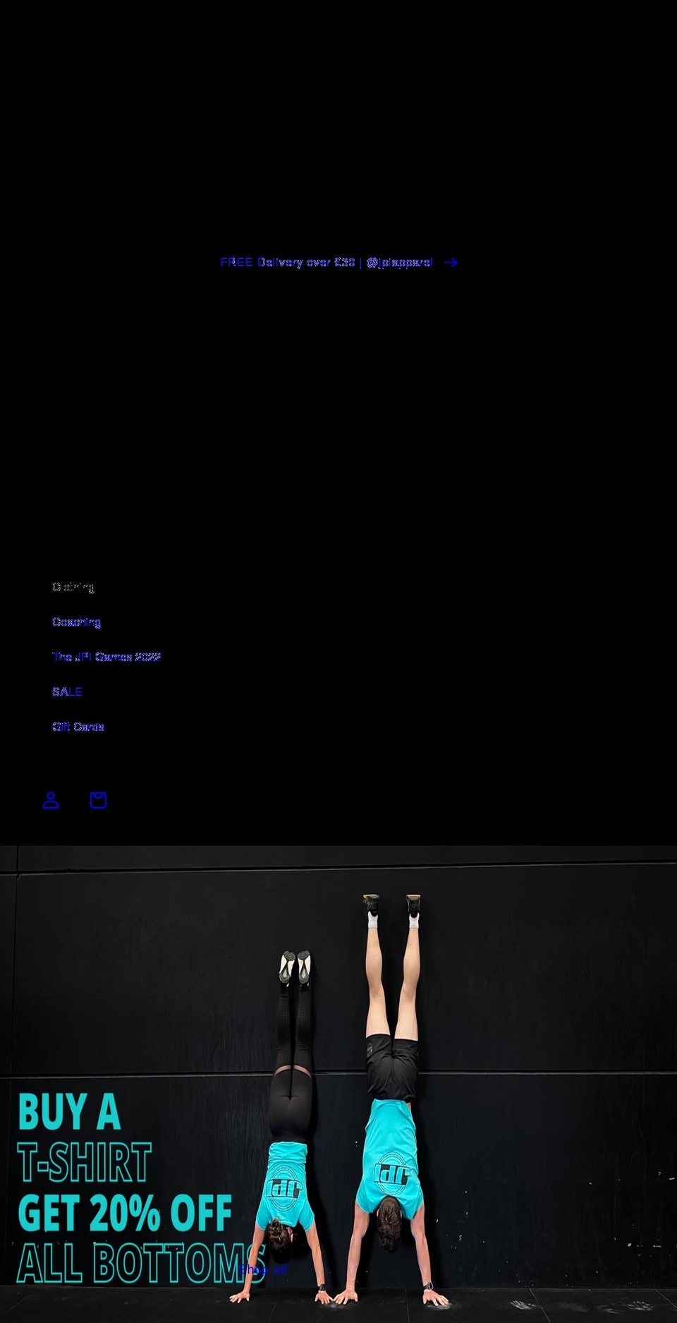 jpiapparel.co.uk shopify website screenshot