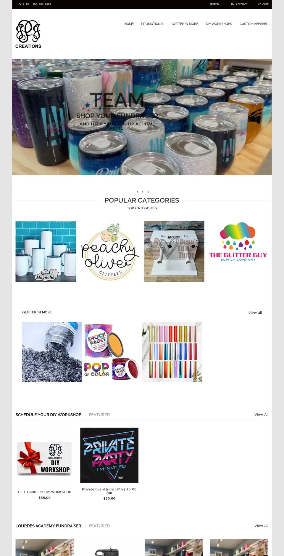 Moltestore home Shopify theme site example jpjcreates.com