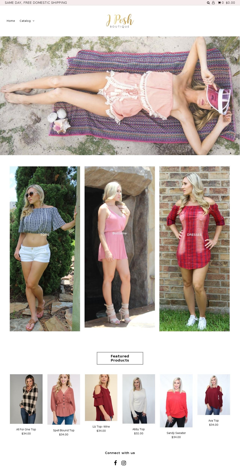 jposhboutique.com — Shopify storefront screenshot