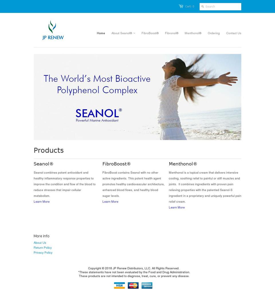 jprenew.com — Shopify storefront screenshot