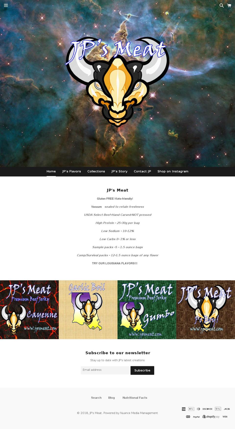 jpsmeat.com — Shopify storefront screenshot