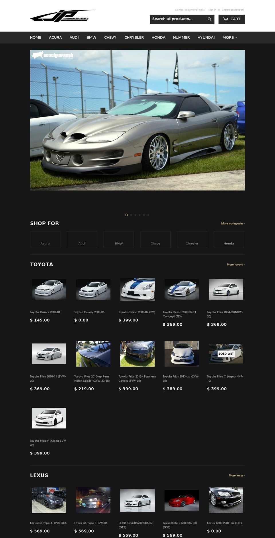 jpusaco.com shopify website screenshot