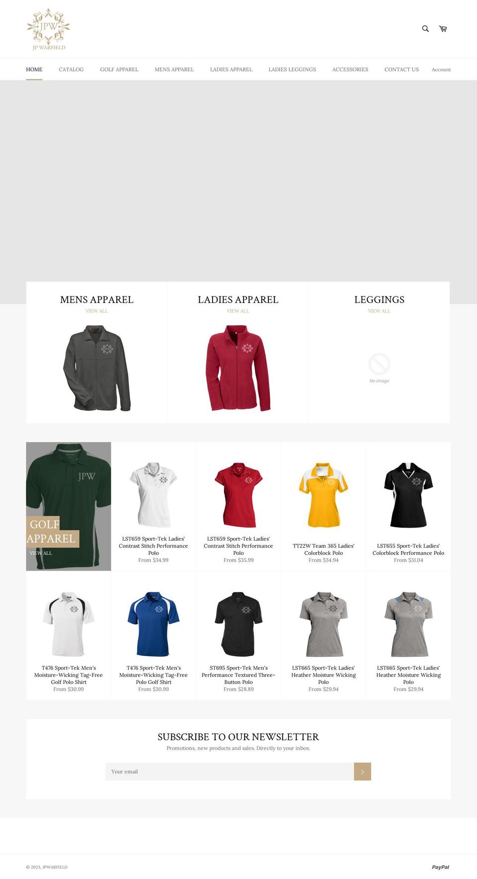 Ven Shopify theme site example jpwarfield.com