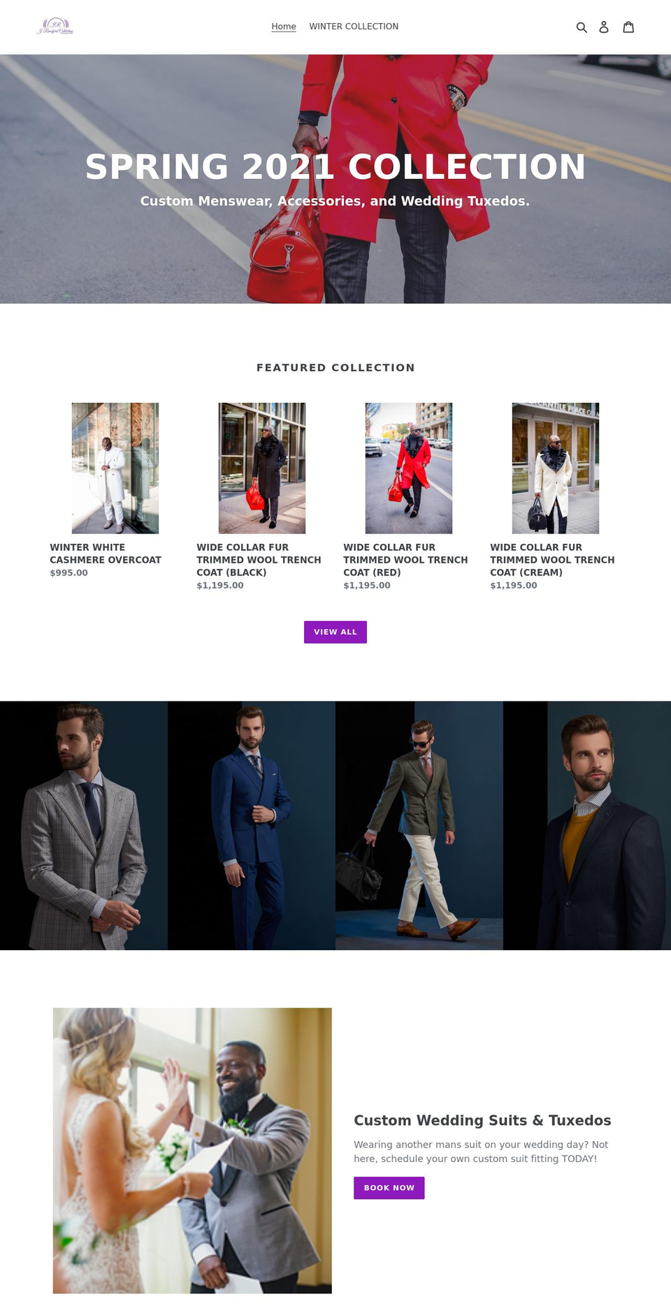 jransfordcollection.com shopify website screenshot