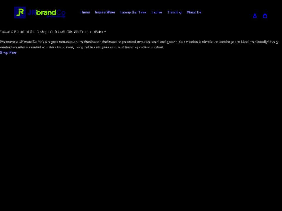 jrbrandco.com shopify website screenshot