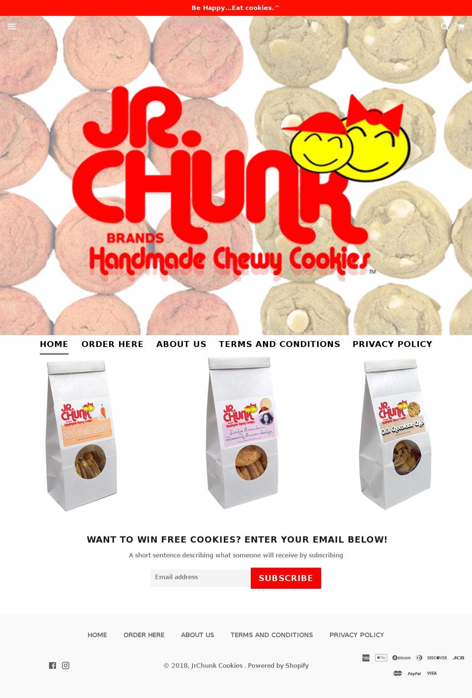 jrchunk.com shopify website screenshot
