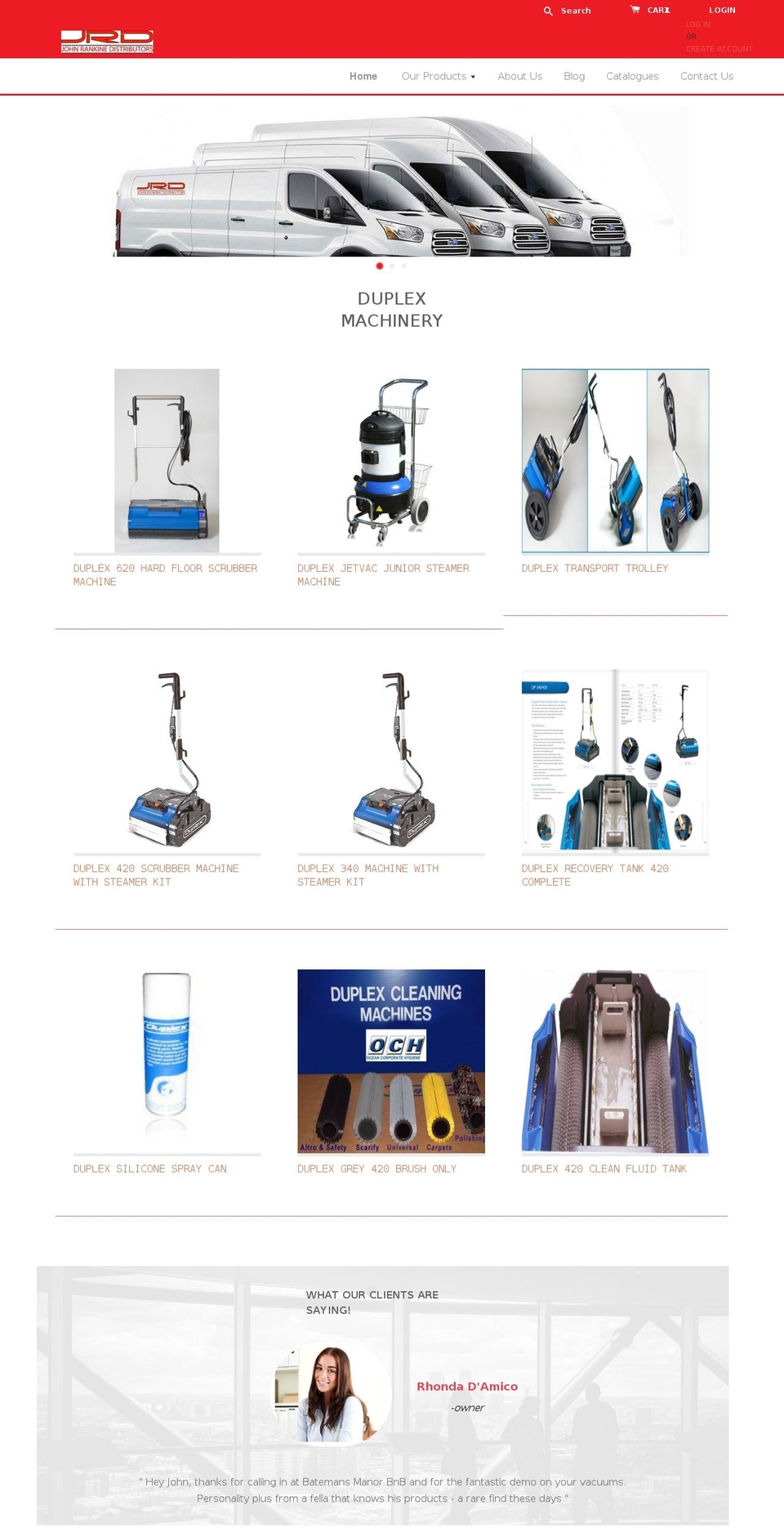 jrdistributors.com.au shopify website screenshot