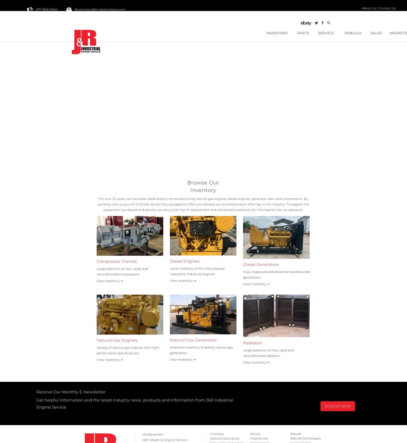 jrindustrialeng.com shopify website screenshot