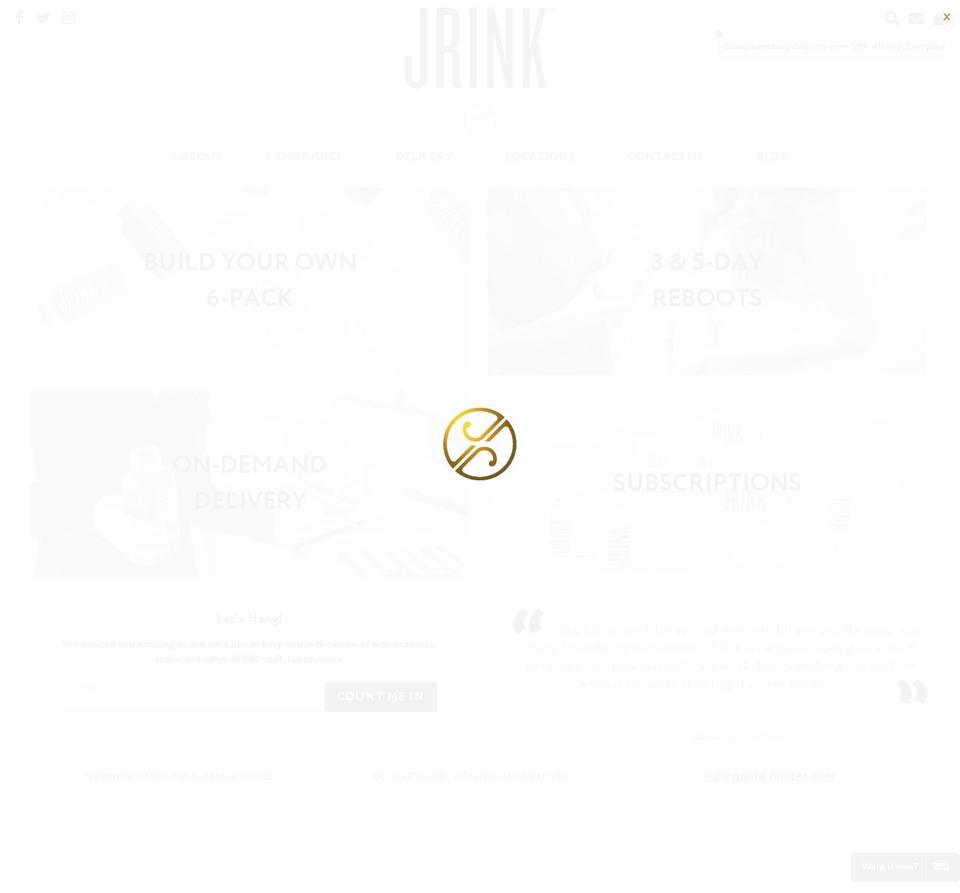 jrink.com shopify website screenshot