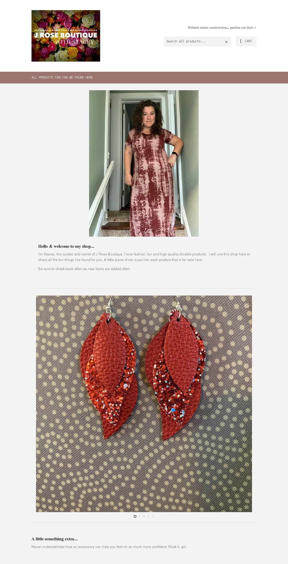 jroseboutique.com shopify website screenshot