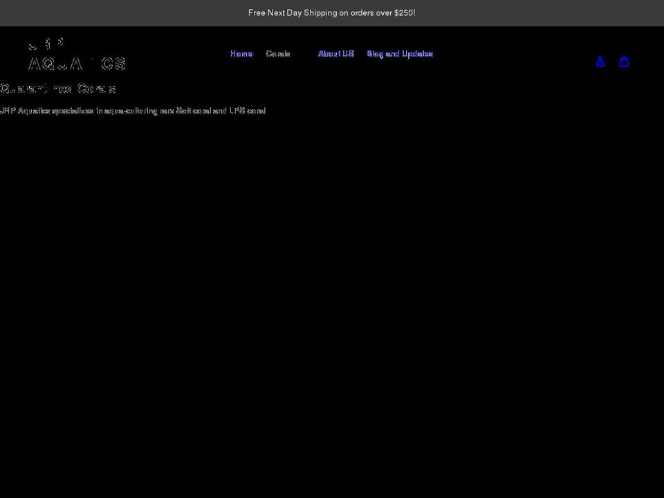 jrpaquatics.com shopify website screenshot
