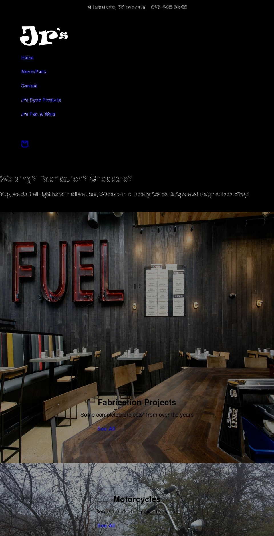 jrscycleproducts.com shopify website screenshot