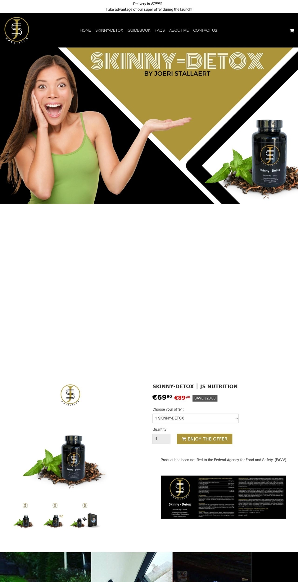 speedfly Shopify theme site example js-nutrition.com