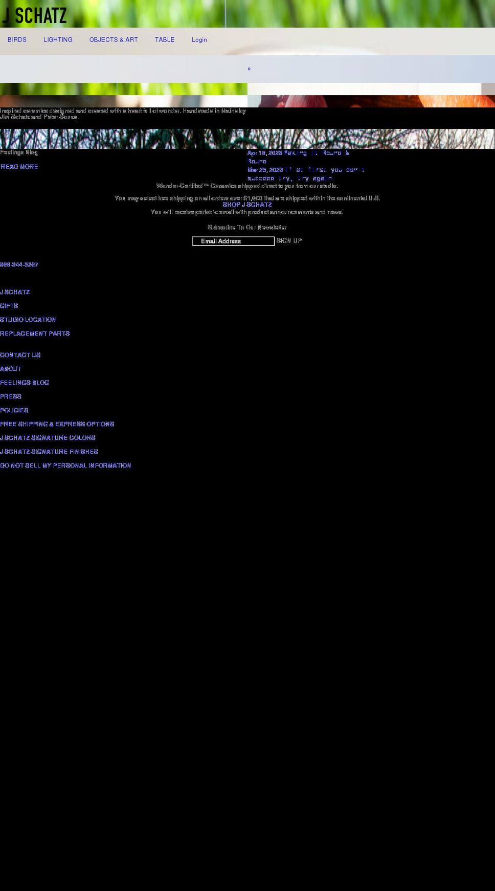 jschatzstudio.com — Shopify storefront screenshot