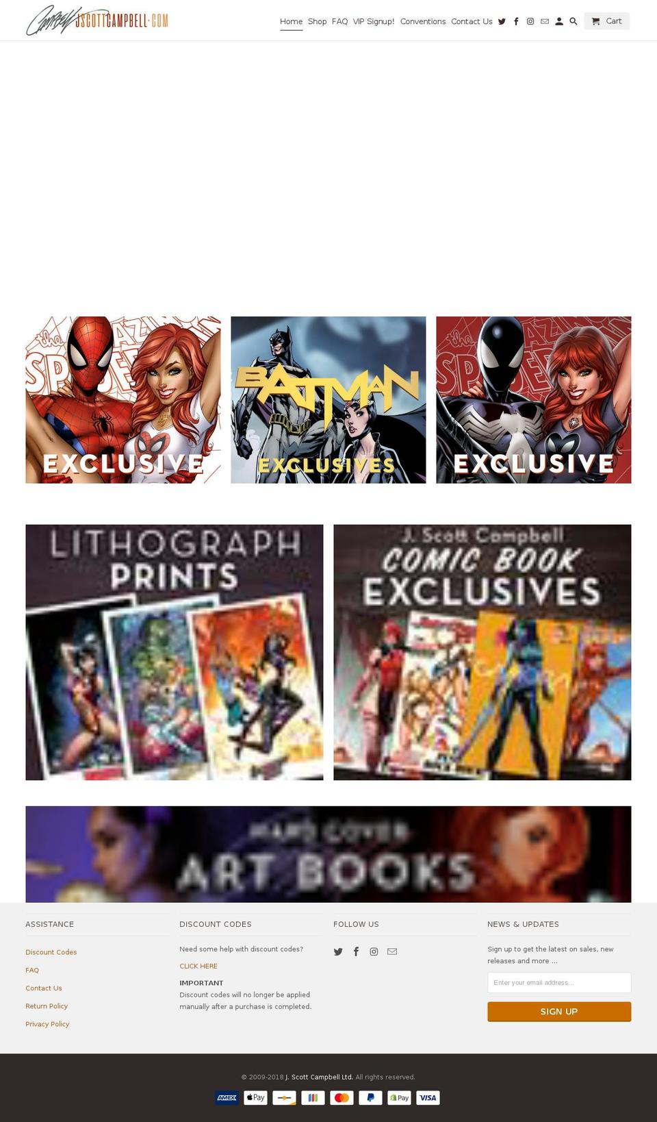 jscottcampbellart.com — Shopify storefront screenshot