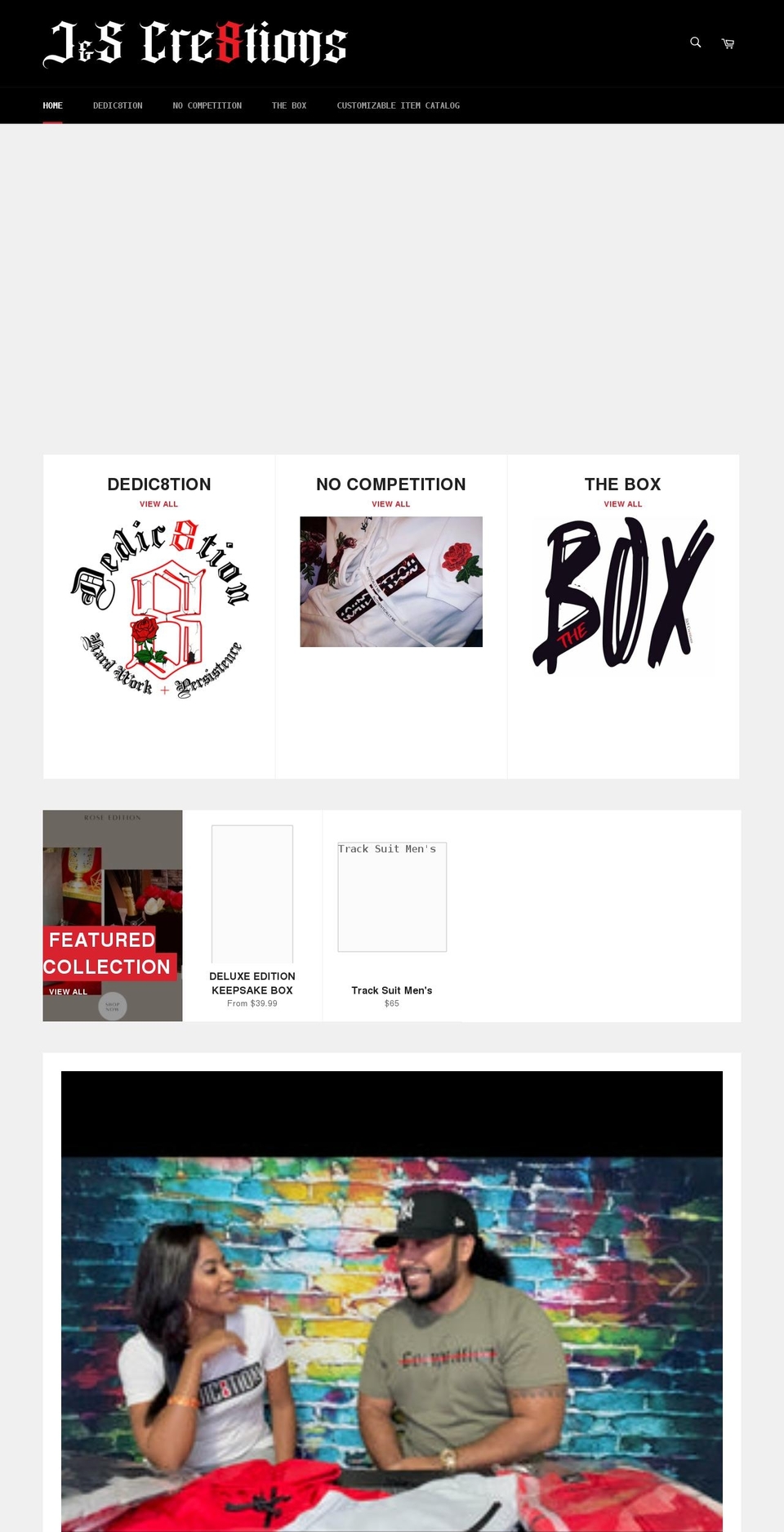 jscre8tions.com shopify website screenshot