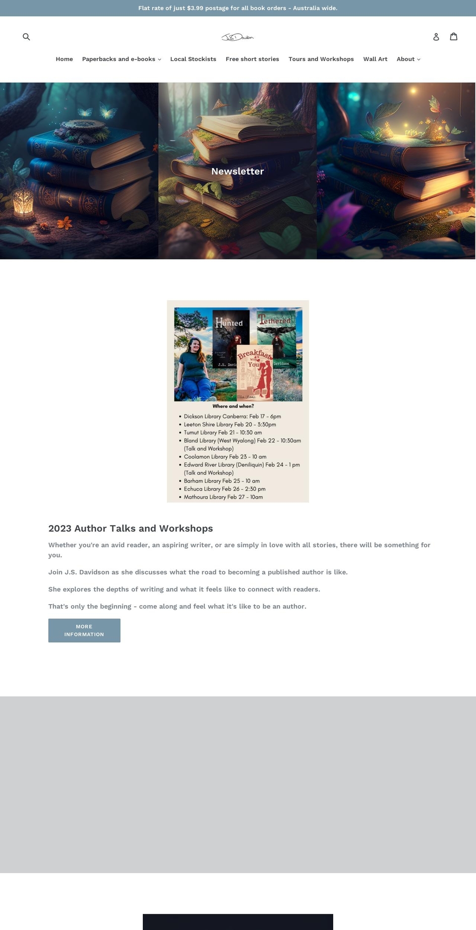 jsdavidson-books.com — Shopify storefront screenshot