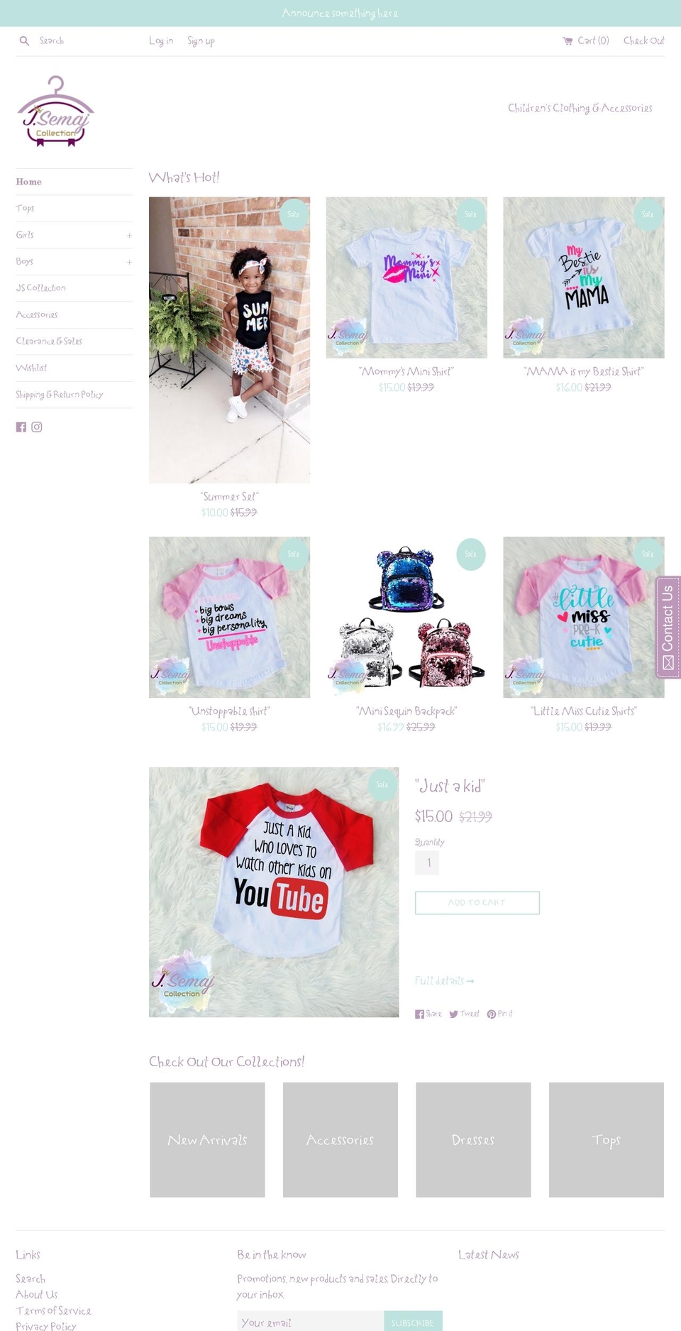 jsemaj.com — Shopify storefront screenshot