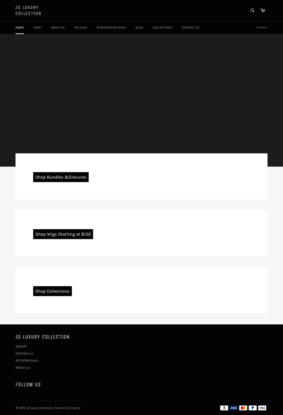 jsluxurycollection.com — Shopify storefront screenshot