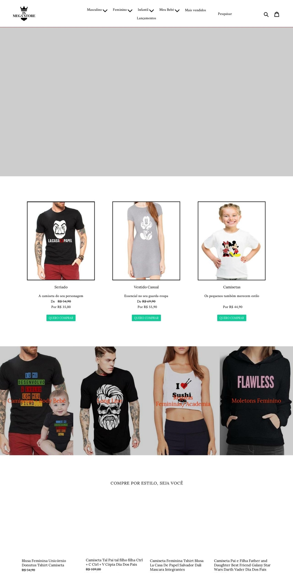 jsmegastore.com — Shopify storefront screenshot