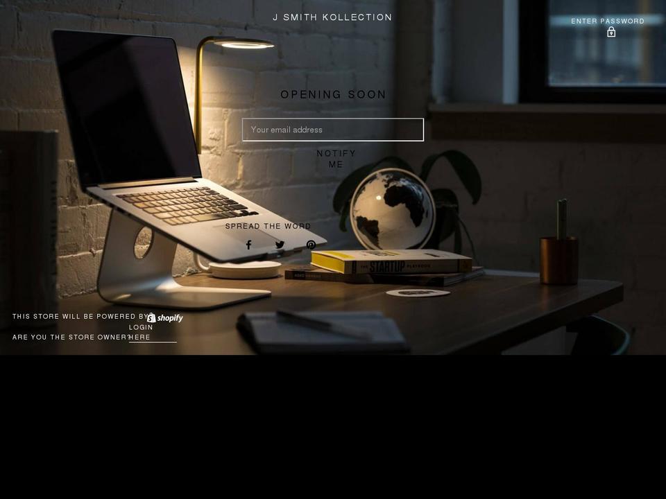 jsmithkollection.com shopify website screenshot