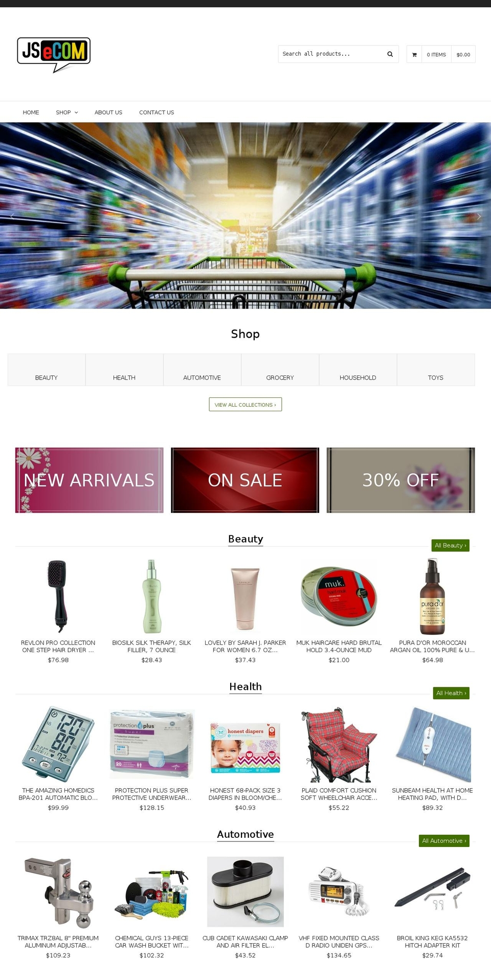 qrack Shopify theme site example jsonlinestore.com
