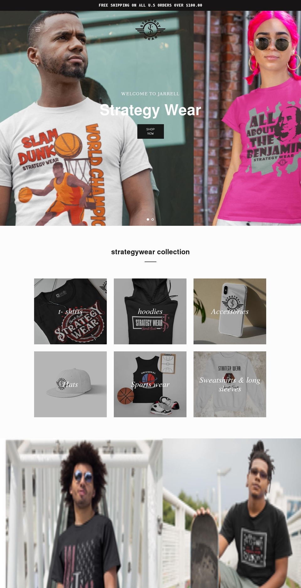 jsstrategywear.com shopify website screenshot