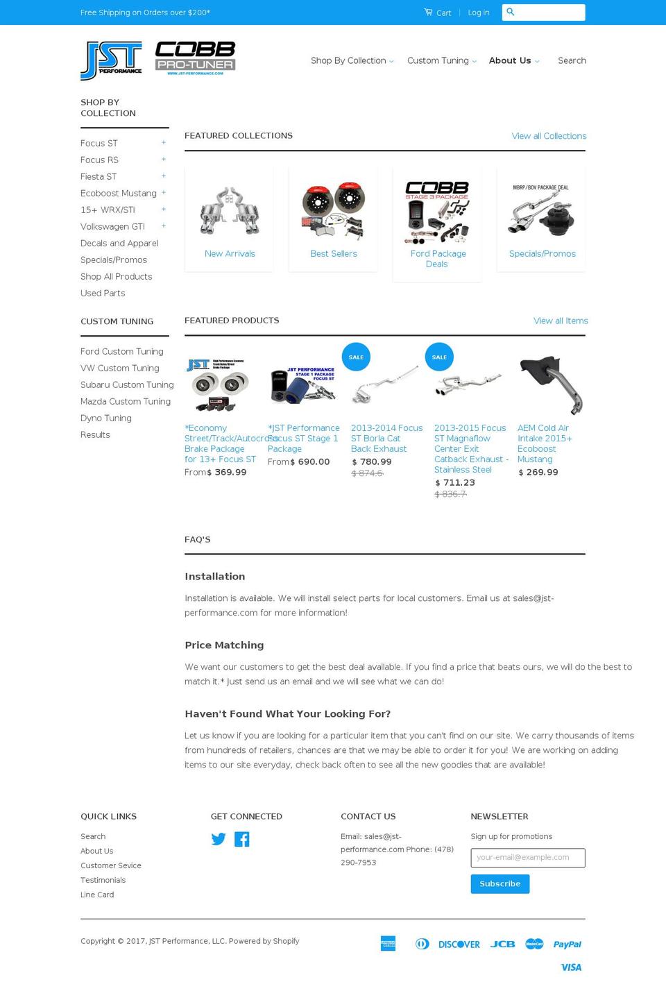 jst-performance.com shopify website screenshot