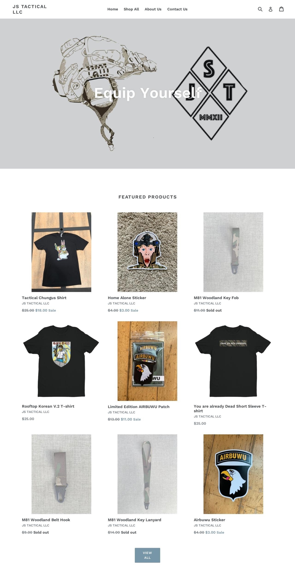 jstact.com — Shopify storefront screenshot