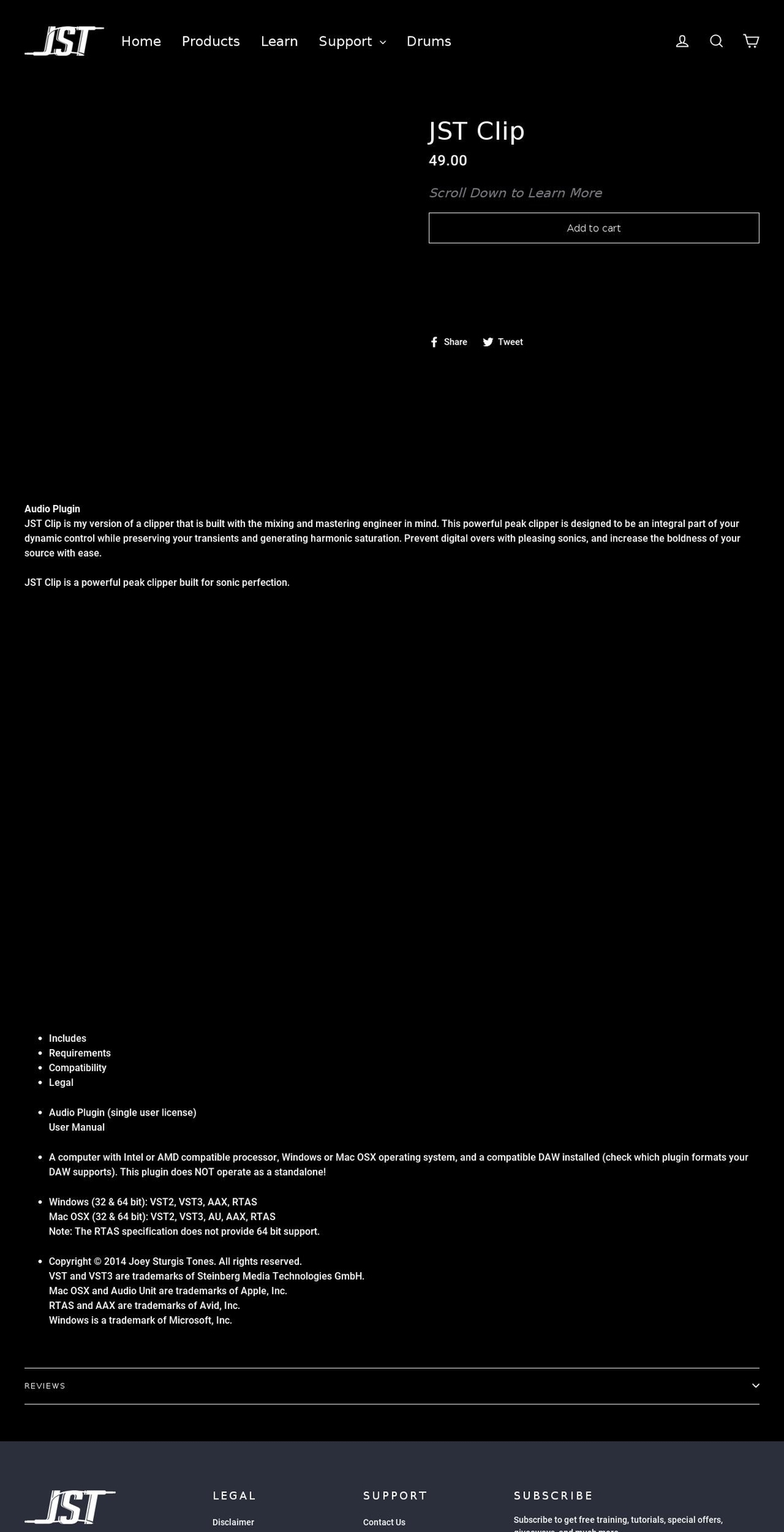 jstclip.com — Shopify storefront screenshot