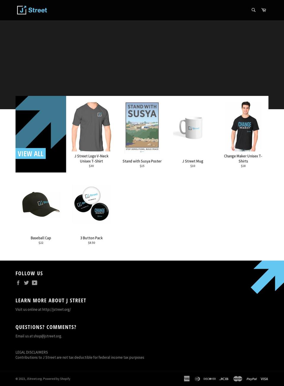 jstreet-org.myshopify.com — Shopify storefront screenshot