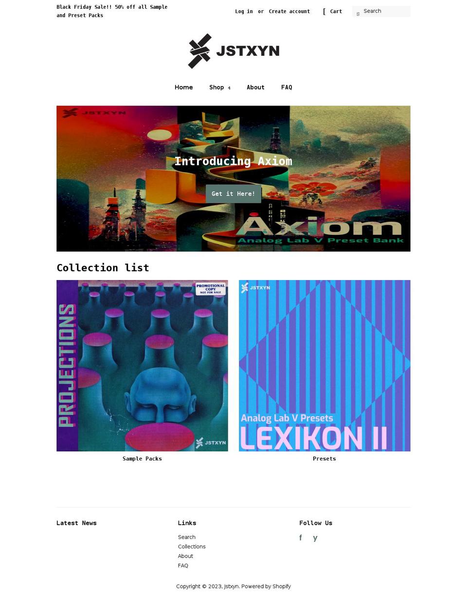 jstxyn.com shopify website screenshot