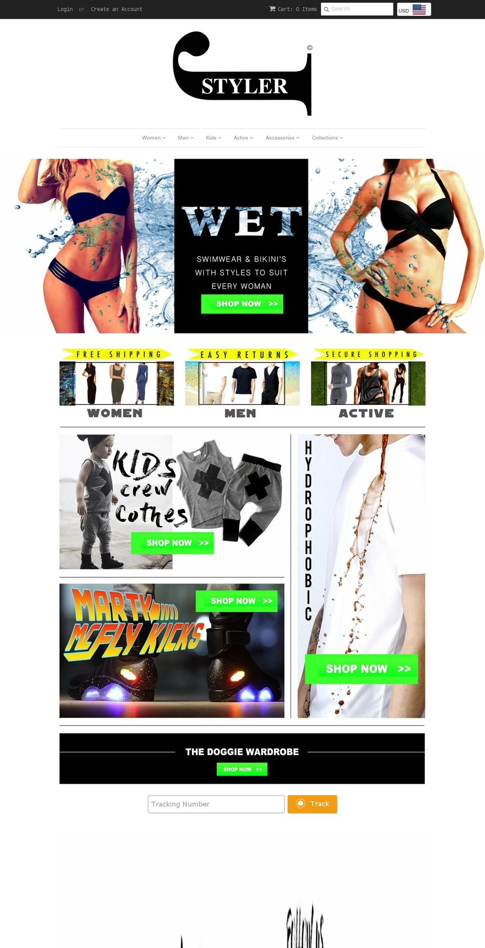 jstyler.clothing shopify website screenshot