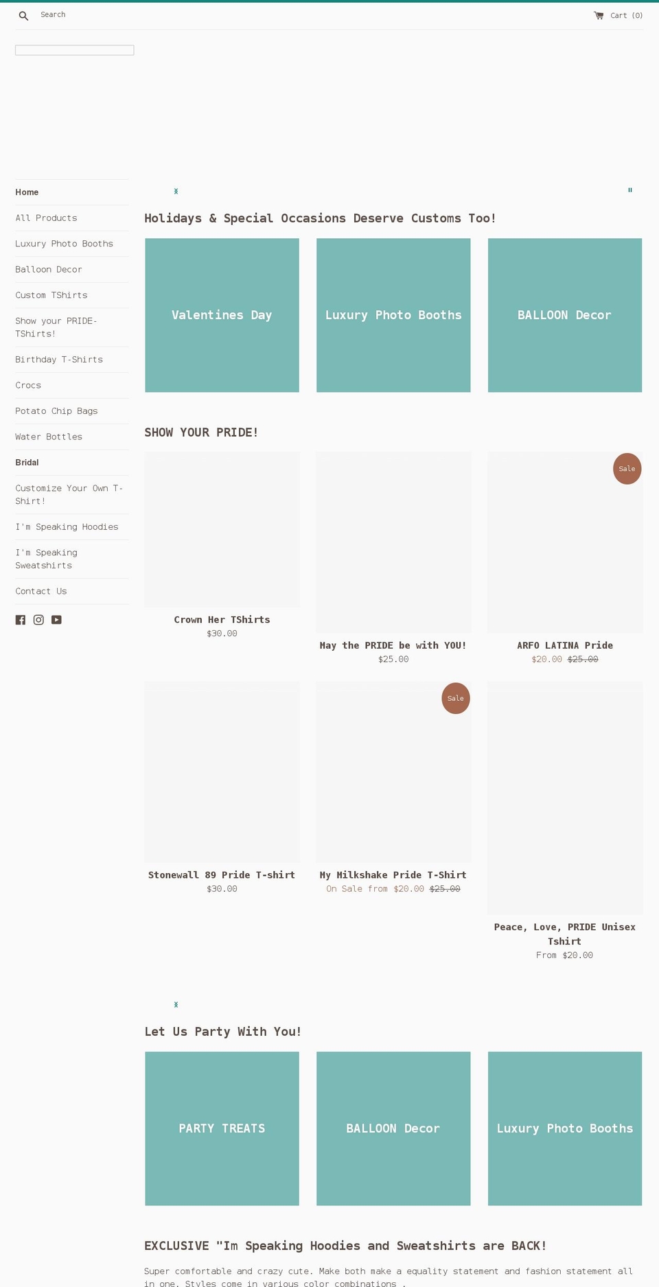 jsycustoms.com shopify website screenshot