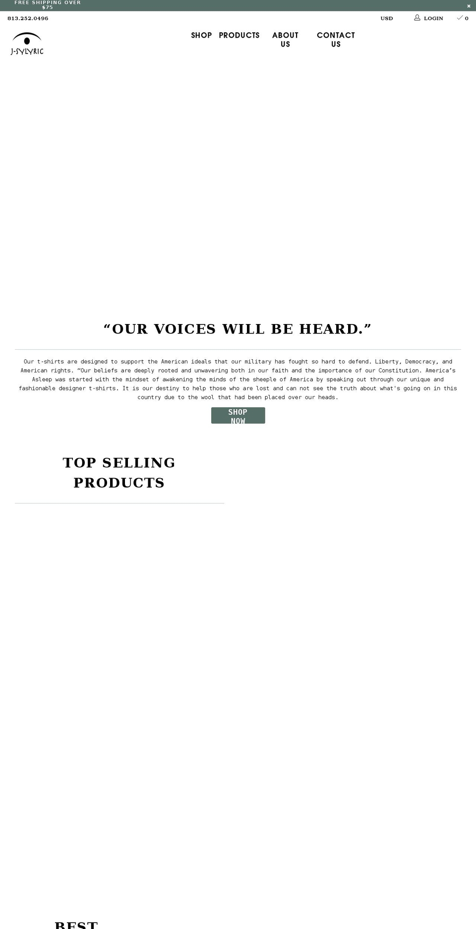 jsylyric.com shopify website screenshot
