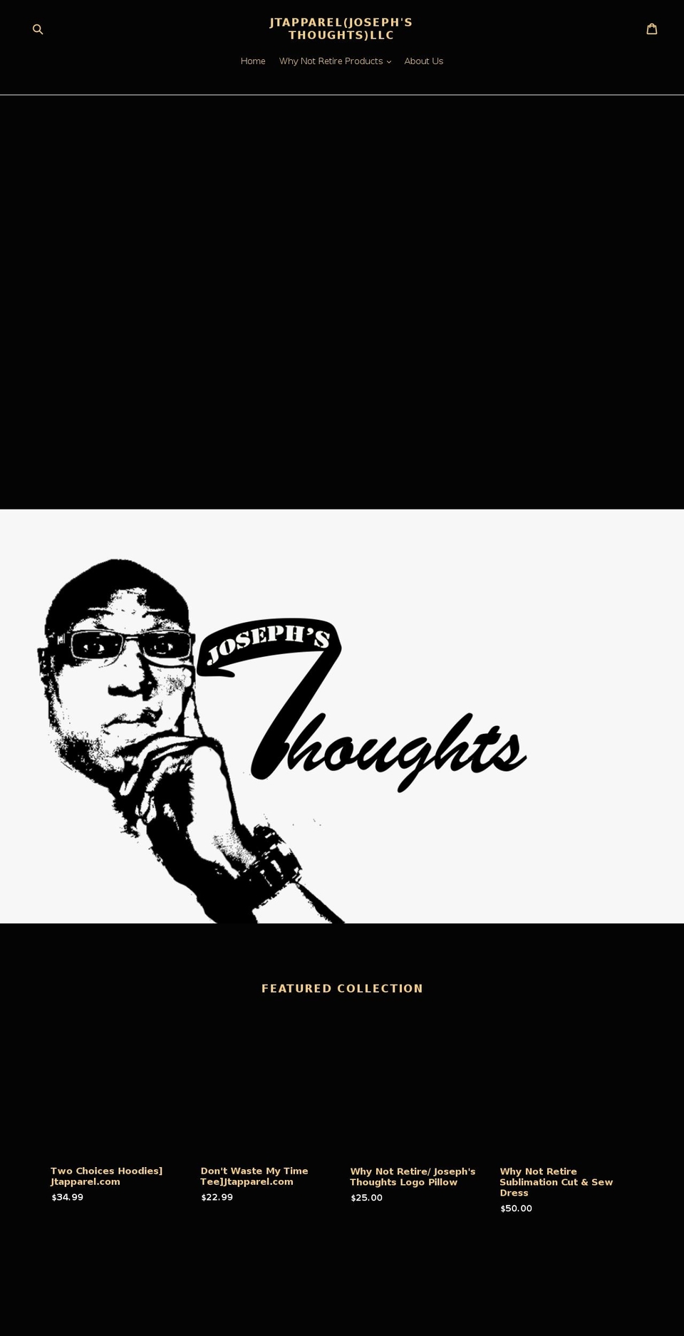 jtapparel.com shopify website screenshot