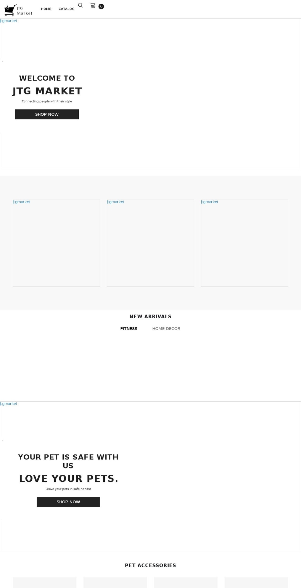 jtgmarket.com shopify website screenshot