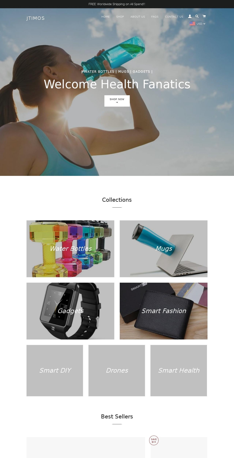 jtimos.com — Shopify storefront screenshot