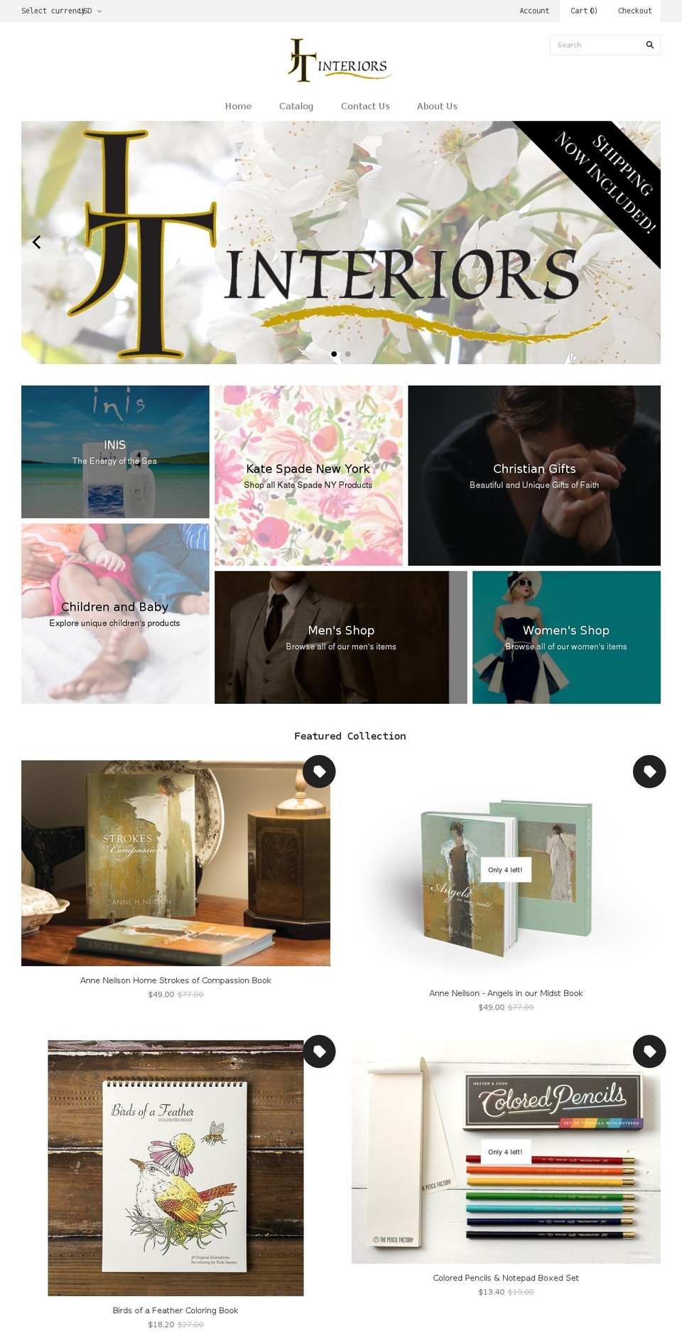 jtinteriorspotomac.com — Shopify storefront screenshot