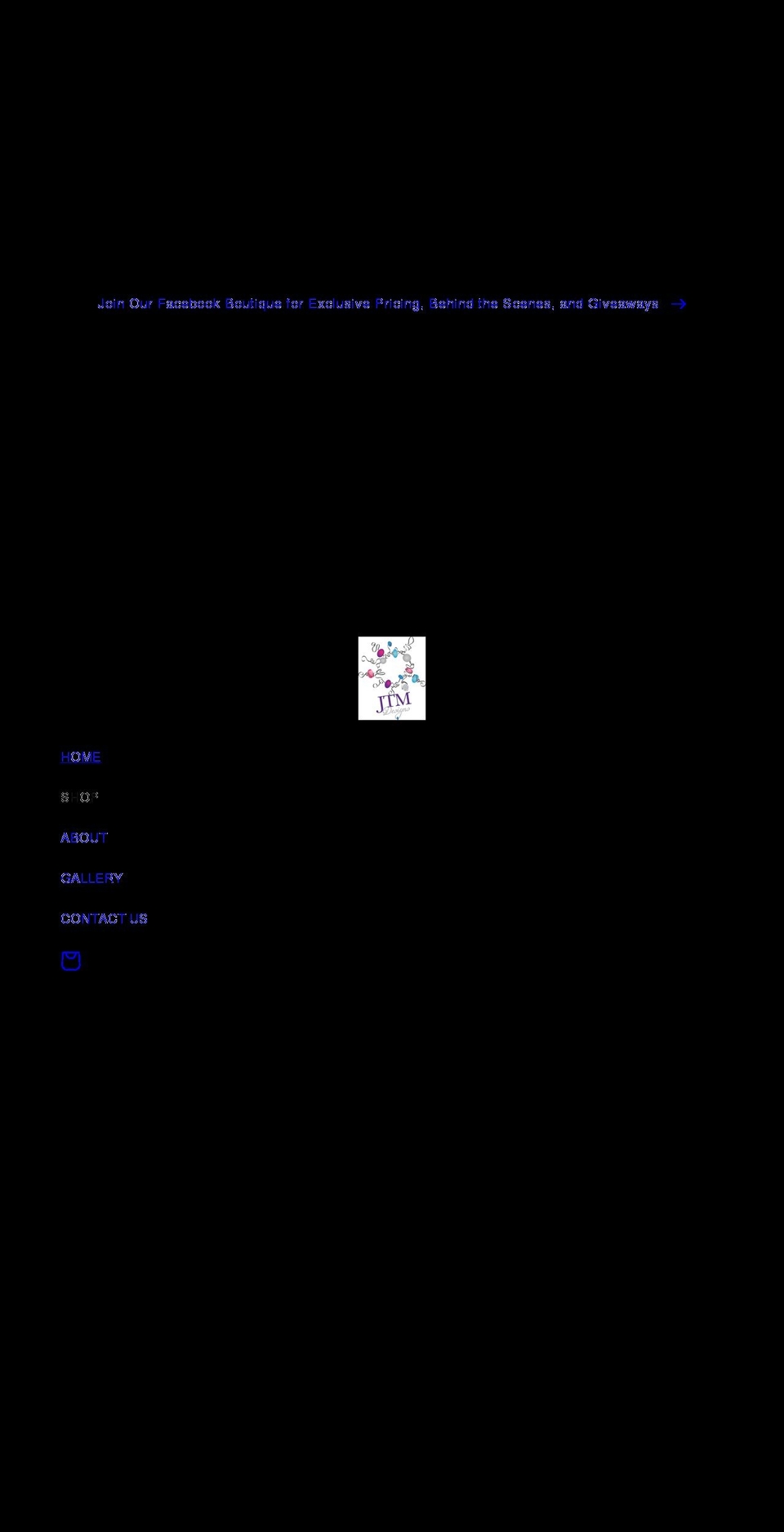 jtmdesigns.com shopify website screenshot