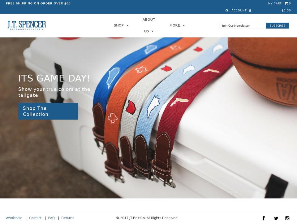 jtreadco.com — Shopify storefront screenshot