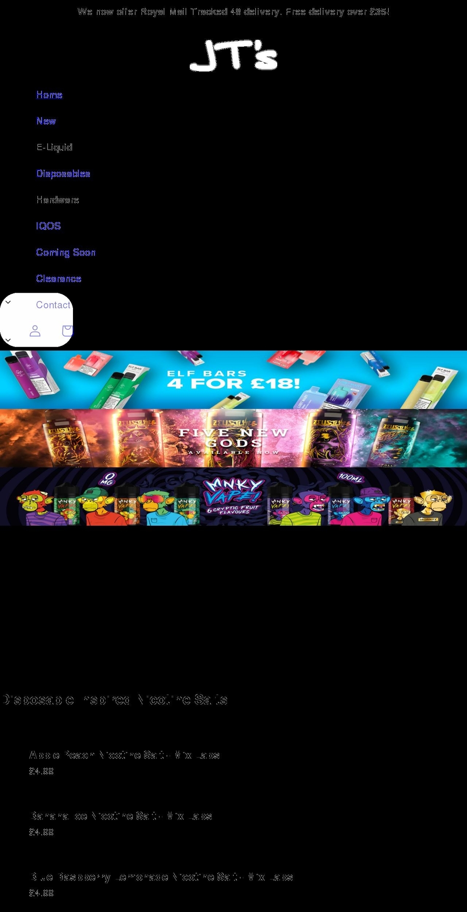 jtsecig.co.uk shopify website screenshot