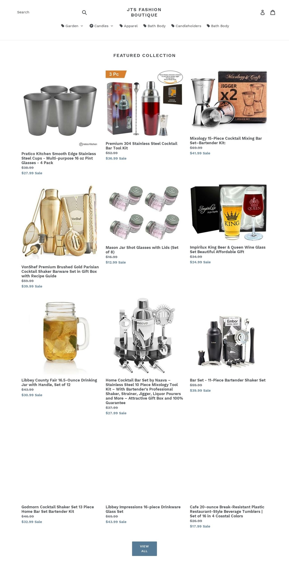 jtsfashionboutique.com shopify website screenshot